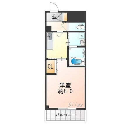 野江内代駅 徒歩1分 2階の物件間取画像